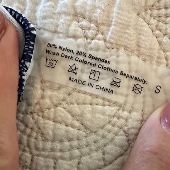 Navy Blue Orange One Piece Long Sleeve Swimsuit Small Modest Zip-up Surf Maui - Picture 11 of 12